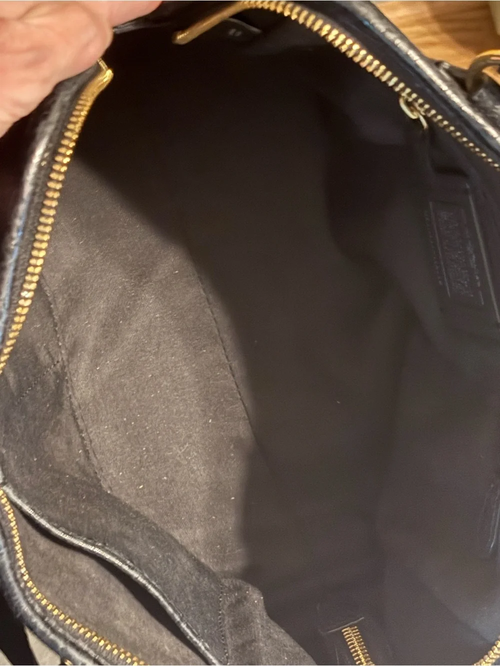 Coach pebbled leather